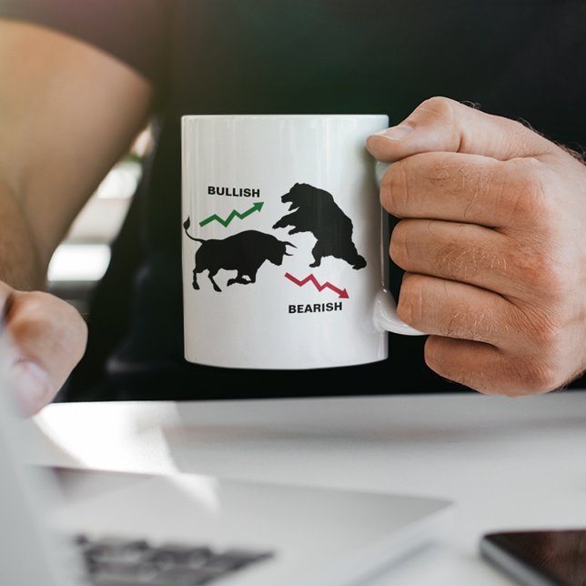 Bullish/Bearish Lagrar Trader Kaffemugg (Skapare uppladdad)