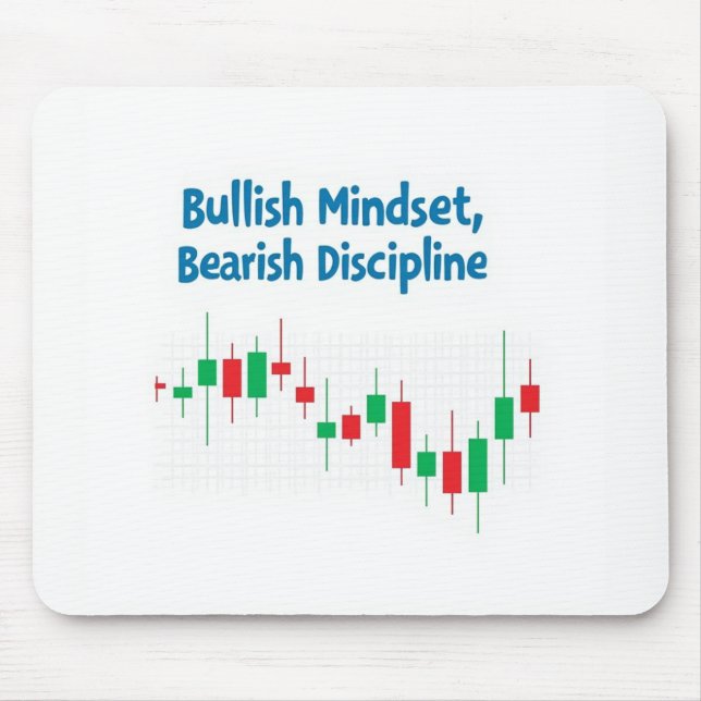 "Bullish Mindset, Bearish Discipline - Handel med Musmatta (Framsidan)