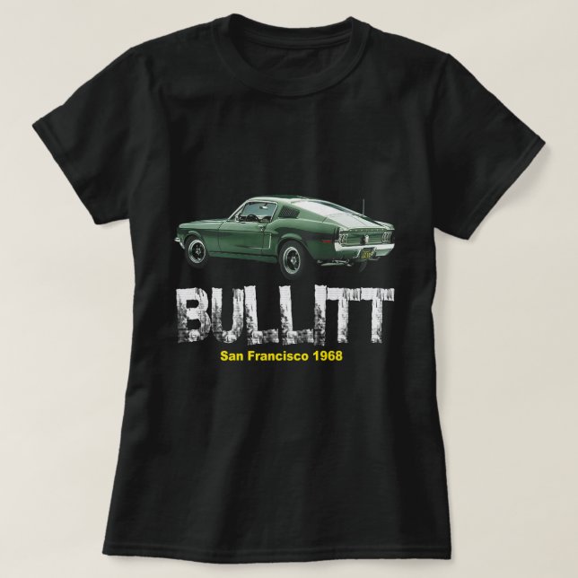 Bullitt Muscle Car T Shirt (Design framsida)