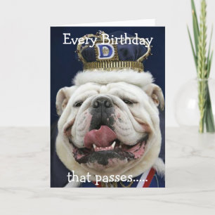 Bullldog Birthday-kort Kort