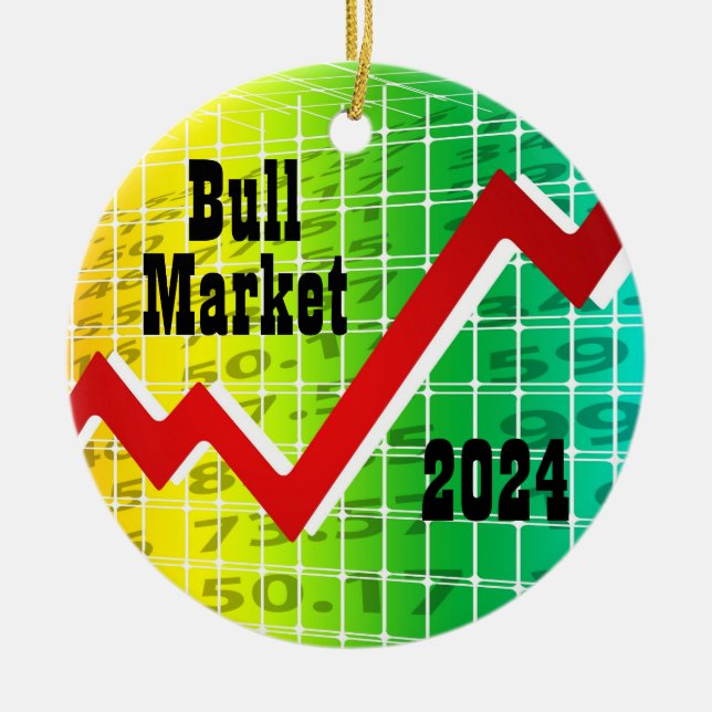 Bullmarknaden 2024 julgransprydnad keramik (Framsidan)