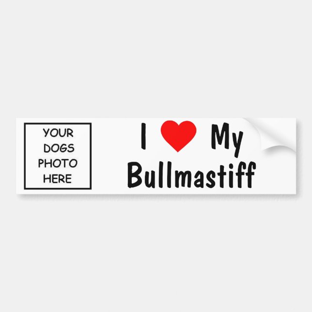 Bullmastiff Bildekal (Framsidan)