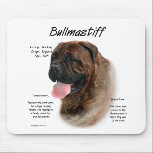 Bullmastiff (brindle) historiedesign musmatta