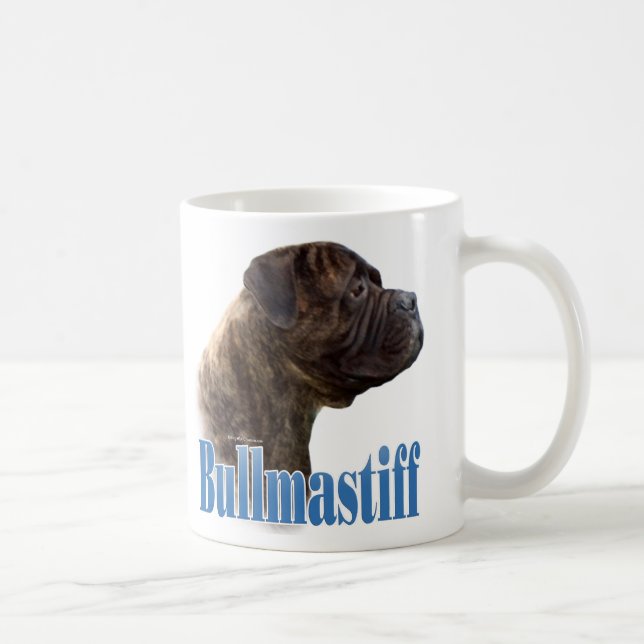 Bullmastiff (brindle) Namn Kaffemugg (Höger)