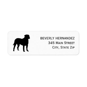 Bullmastiff Dog Walker Trainer Puppy sitta Returadress Etikett