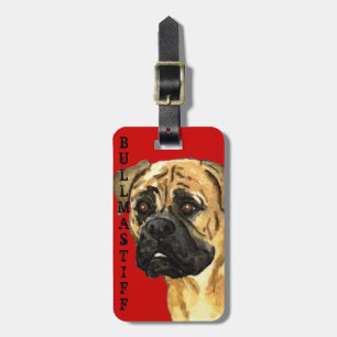 Bullmastiff färgkvarter bagagebricka