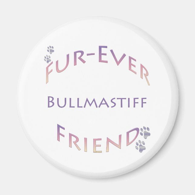 Bullmastiff Furever Magnet (Framsidan)