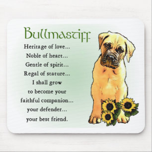 Bullmastiff gåvor musmatta