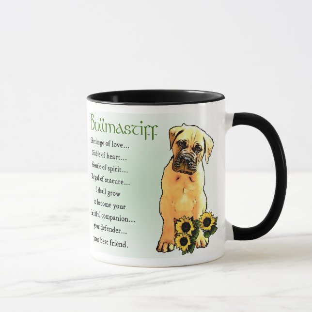 Bullmastiff Gifts Mugg (Höger)