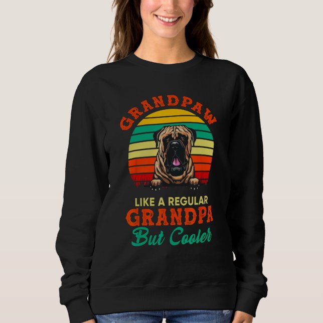 Bullmastiff Grandpaw Like A Regular Grandpa Father T Shirt (Framsida)