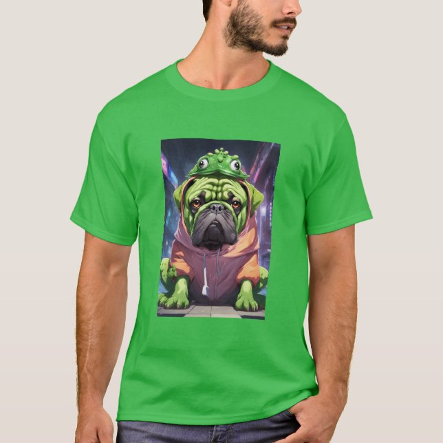 Bullmastiff groda t shirt (Framsida)
