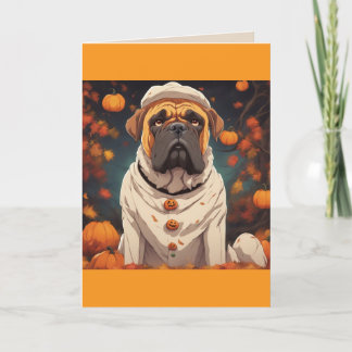 Bullmastiff Halloween-kort Tack Kort