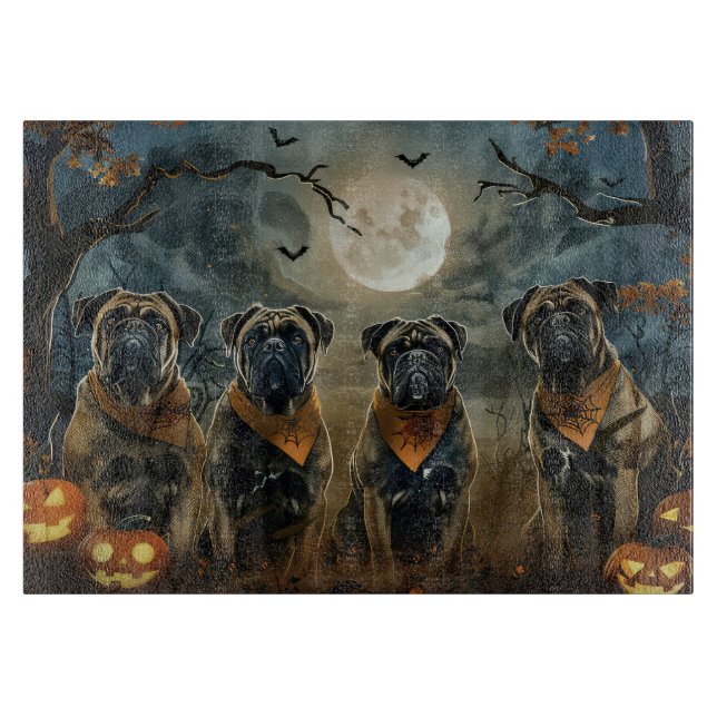 Bullmastiff Halloween Spooky (Framsidan)