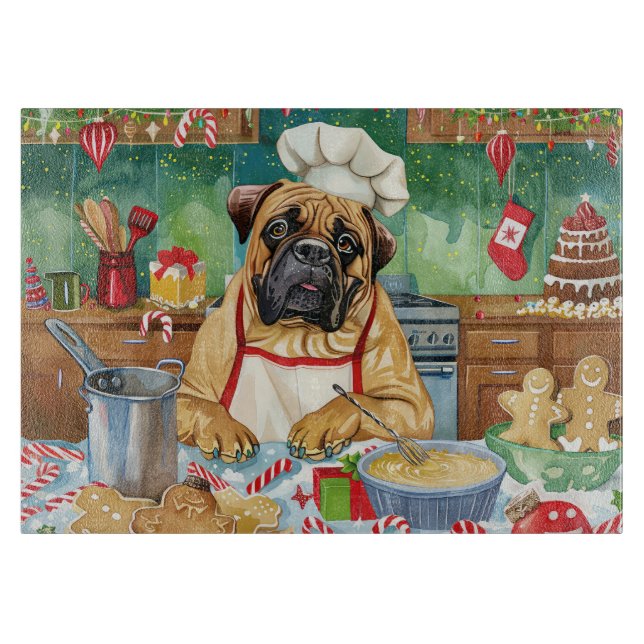 Bullmastiff Helgdag Baking: God jul (Framsidan)