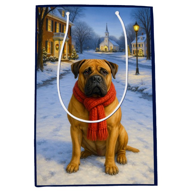 Bullmastiff Holiday Card (Framsidan)