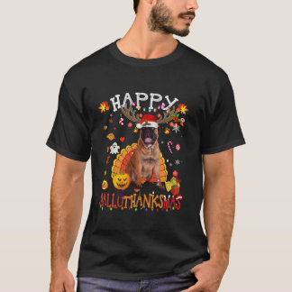Bullmastiff Hund Halloween jul Hund Hall T Shirt