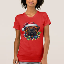 Bullmastiff Hund jul Hat Julafton T Shirt