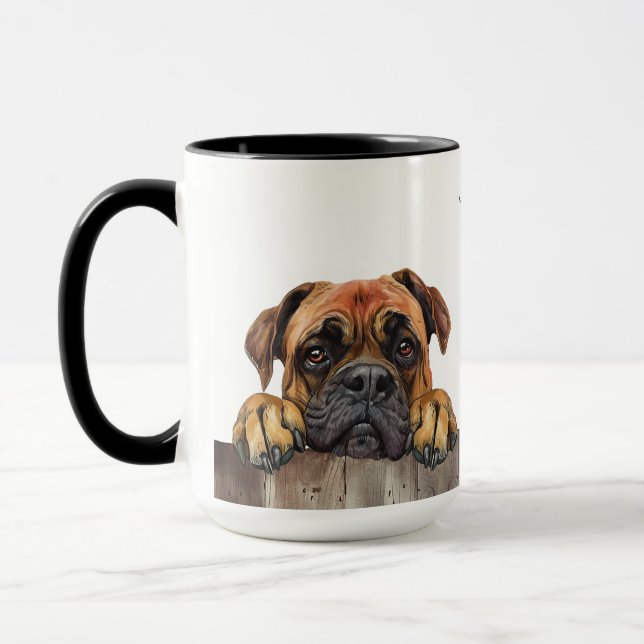 Bullmastiff Hund Mugg (Vänster)