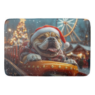 Bullmastiff Hund Roller Underlägg jul Badrumsmatta