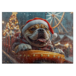 Bullmastiff Hund Rulltrappa Jul