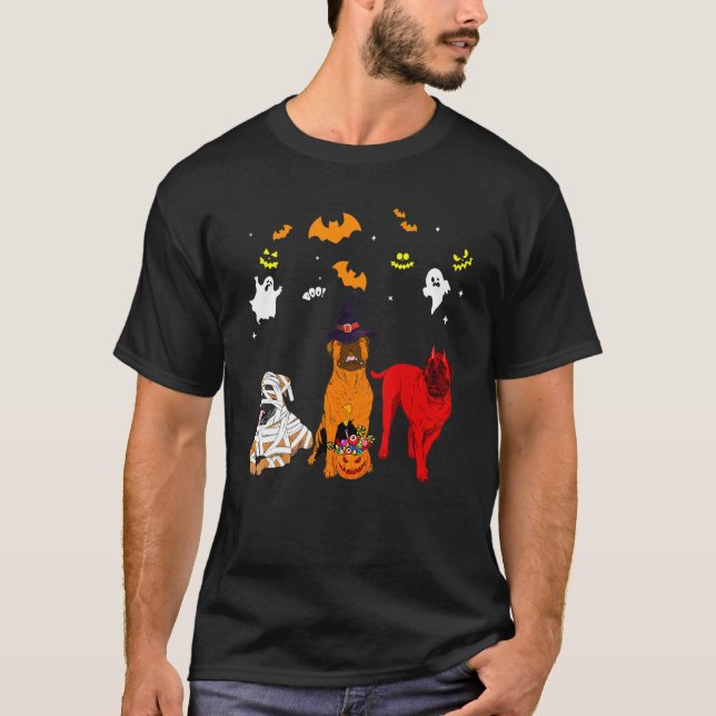 Bullmastiff Hund T Shirt (Framsida)