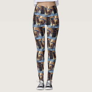 Bullmastiff Jul Firande Säsong Leggings