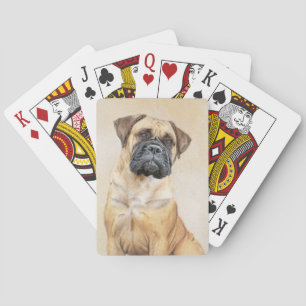 Bullmastiff-målning - Cute Original Hund Art Casinokort