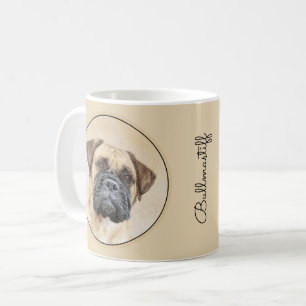Bullmastiff-målning - Cute Original Hund Art Kaffemugg