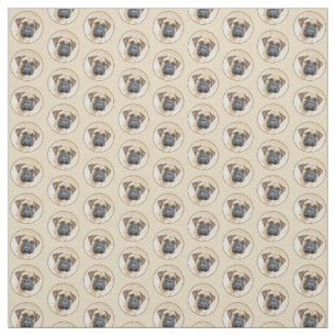Bullmastiff-målning - Cute Original Hund Art Tyg