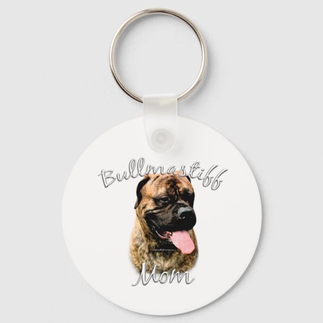 Bullmastiff Mamma 2 Nyckelring (Framsida)