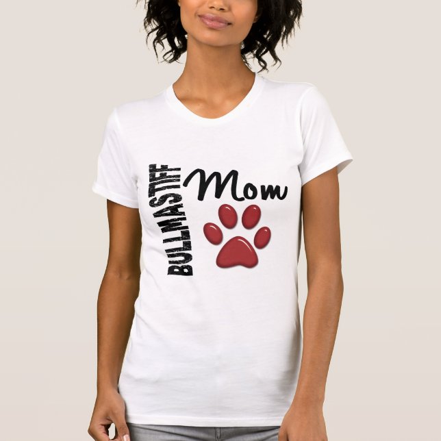 Bullmastiff mamma 2 t shirt (Framsida)