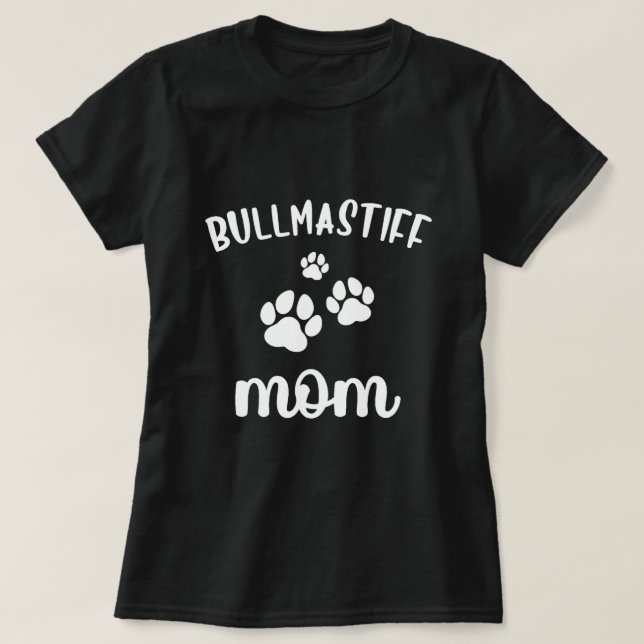 Bullmastiff Mamma Cute Hund BullMastiff T Shirt (Design framsida)