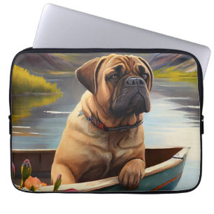 Bullmastiff på en Paddle: En scen Äventyr Laptop Fodral