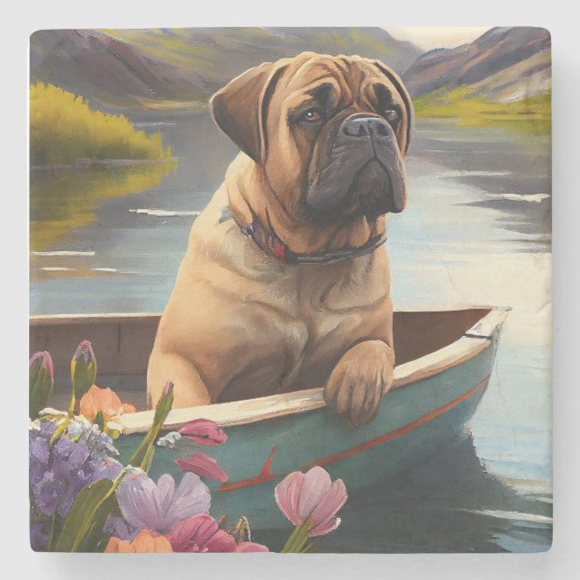 Bullmastiff på en Paddle: En scen Äventyr Stenunderlägg (Framsidan)