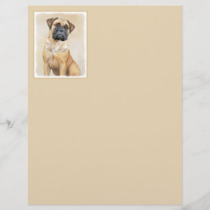 Bullmastiff Painting - Cute Original Hund Art