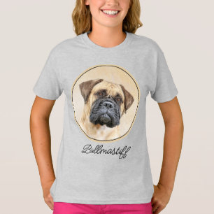 Bullmastiff Painting - Cute Original Hund Art T-Sh T Shirt