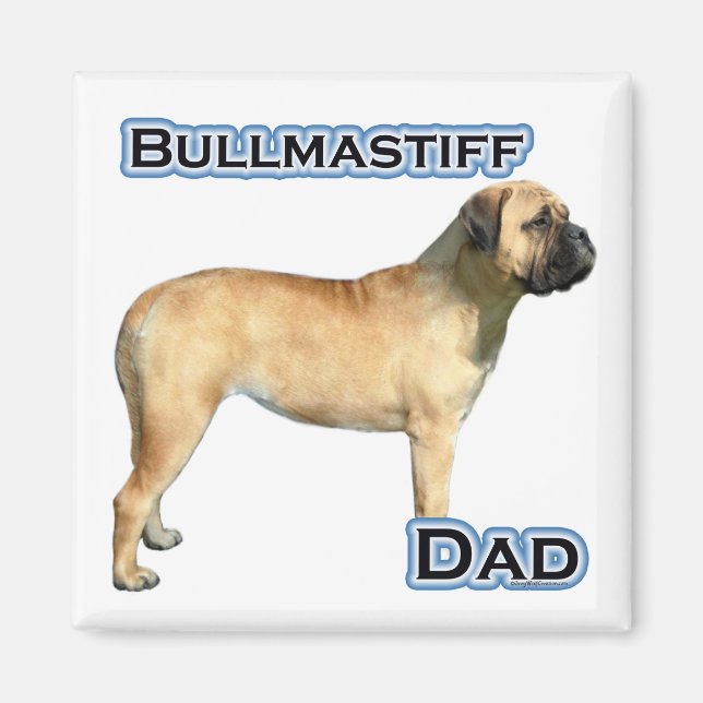 Bullmastiff Pappa 4 - Magnet (Framsidan)