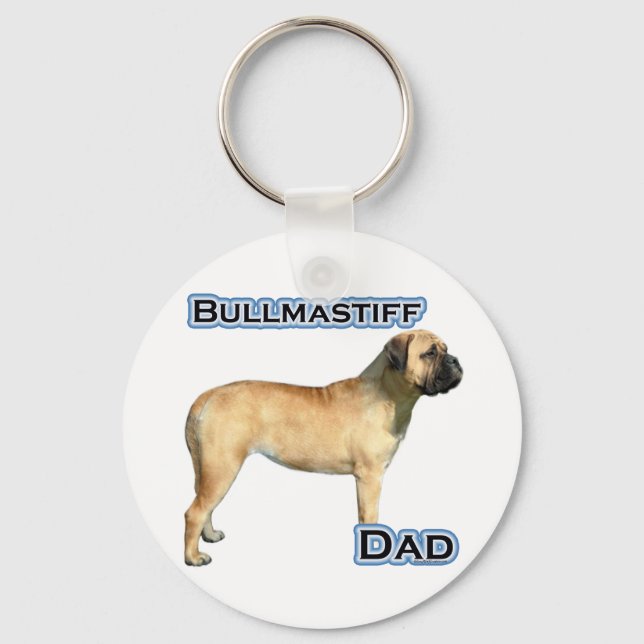 Bullmastiff Pappa 4 - Nyckelkedja Nyckelring (Framsida)