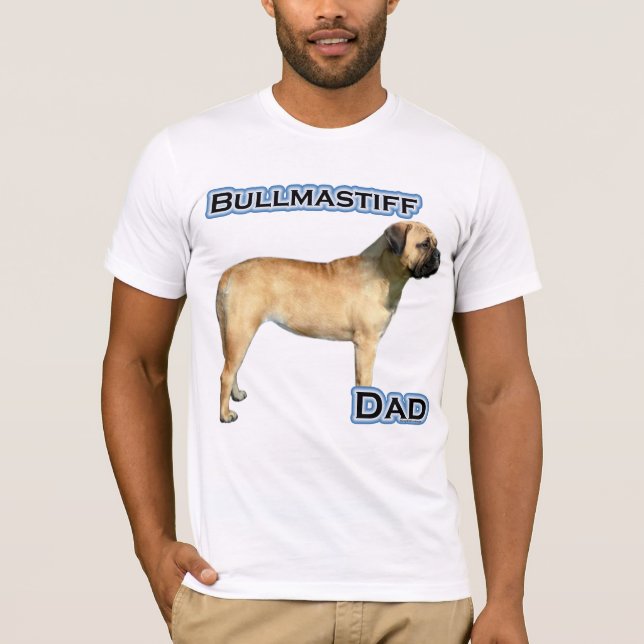 Bullmastiff Pappa 4 T-shirt (Framsida)