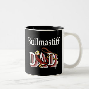 Bullmastiff pappamugg Två-Tonad mugg
