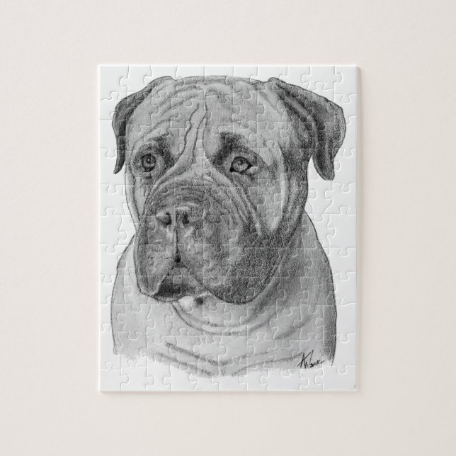 Bullmastiff Pussel (Vertikal)