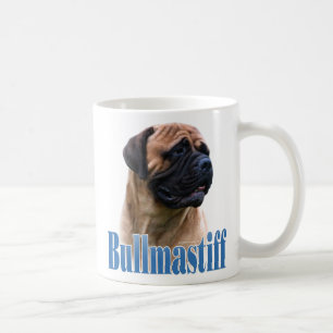 Bullmastiff (rött) namn kaffemugg