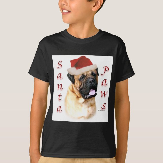 Bullmastiff Santa Tassar Tröja (Framsida)