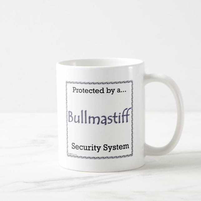 Bullmastiff Security System Kaffemugg (Höger)