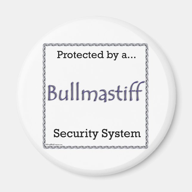 Bullmastiff Security System - Magnet (Framsidan)