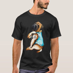 Bullmastiff Tattoos I Kärlek Pappa Hund älskare T Shirt