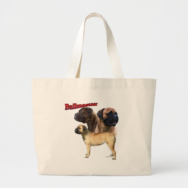 Bullmastiff Trio 2 Jumbo Tygkasse (Framsidan)