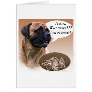 Bullmastiff Turkey Hälsningskort