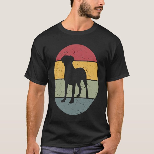 Bullmastiff Vintage T Shirt (Framsida)