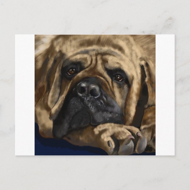Bullmastiff Vykort (Framsida)